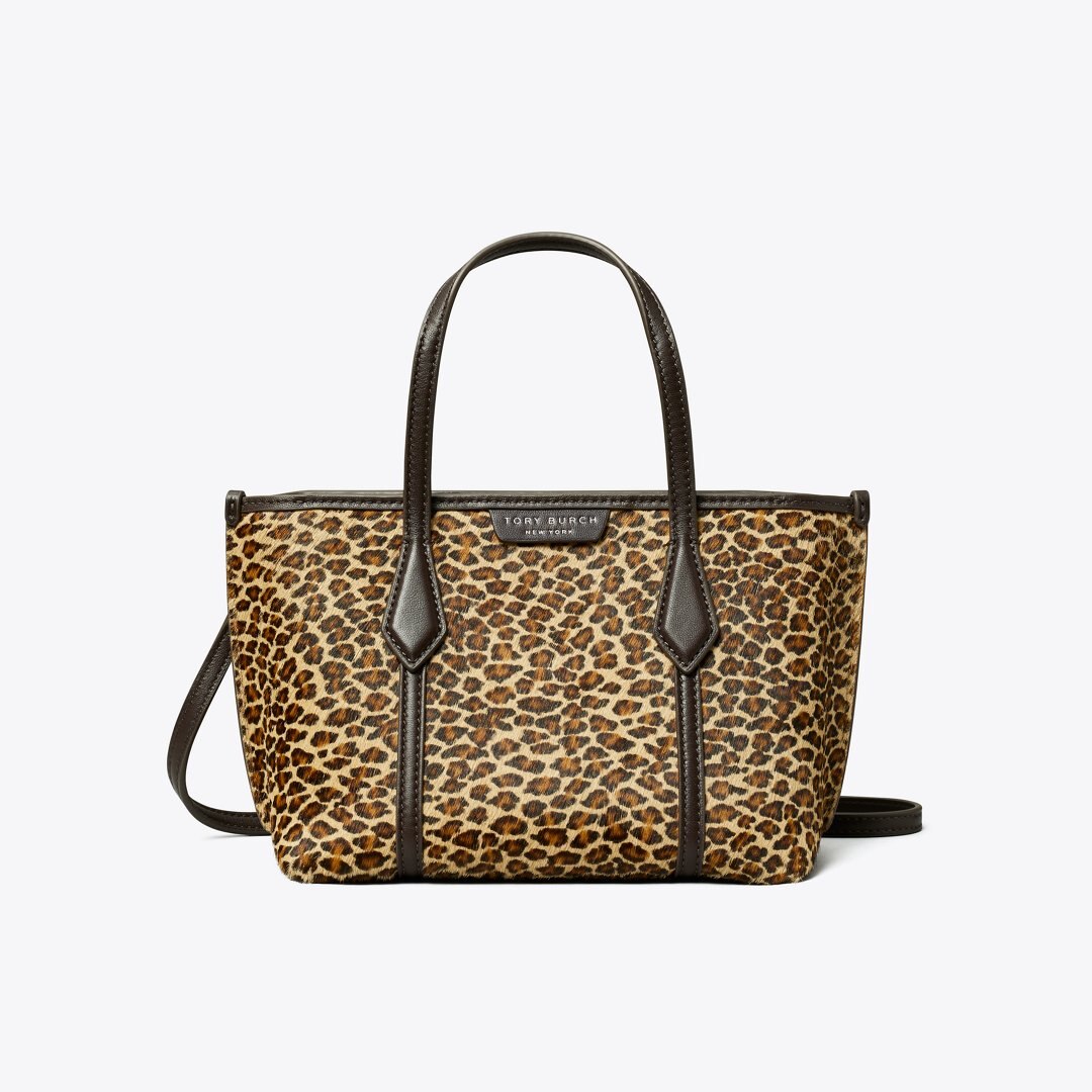 Tory Burch Perry Leopard Mini Tote Multi