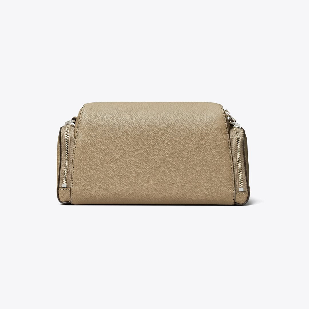Tory Burch Perry Voyager Crossbody Bag Soft Cement