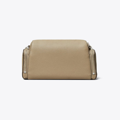 Tory Burch Perry Voyager Crossbody Bag Soft Cement