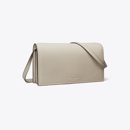 Tory Burch Perry Wallet Crossbody Dove Gray