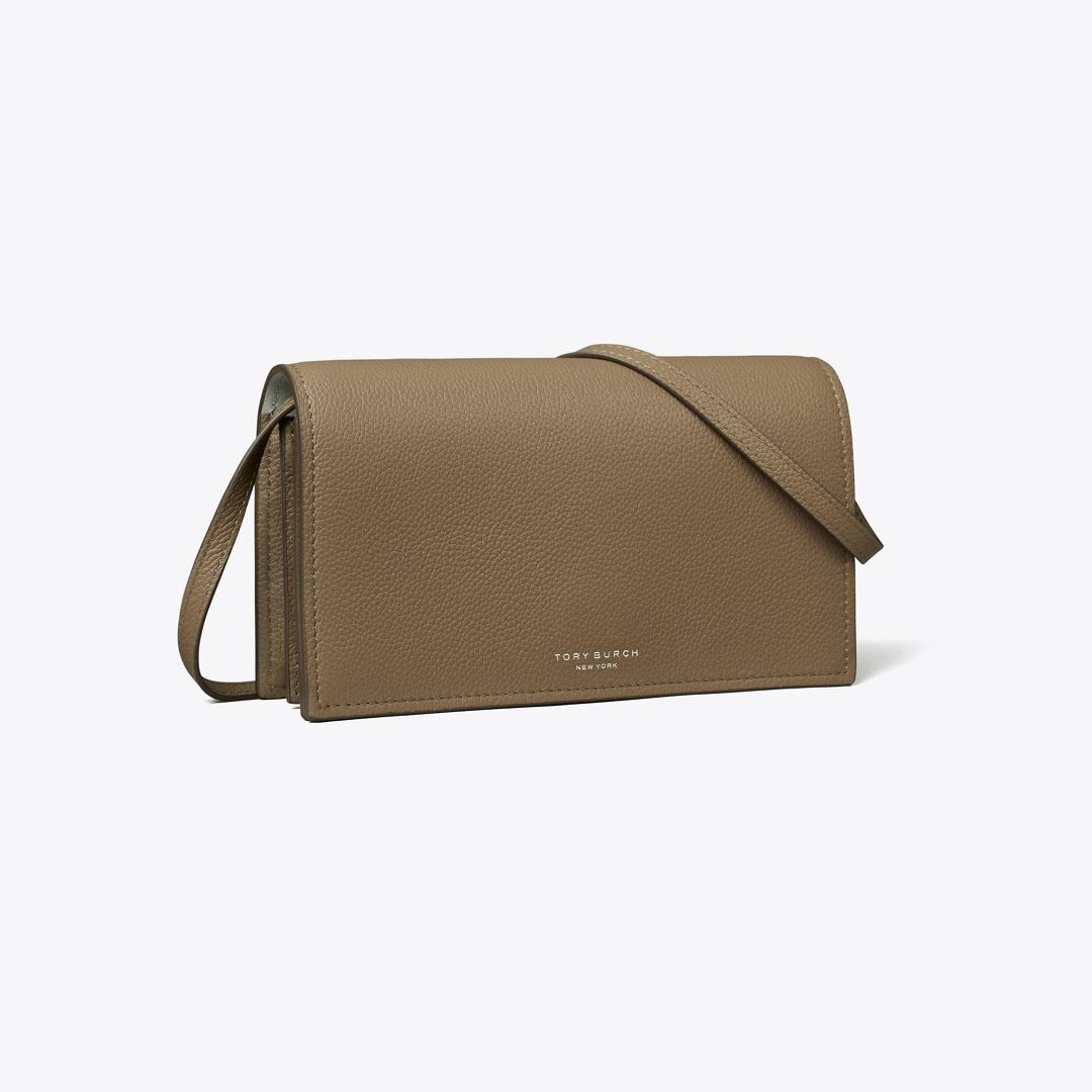 Tory Burch Perry Wallet Crossbody Wild Mushroom