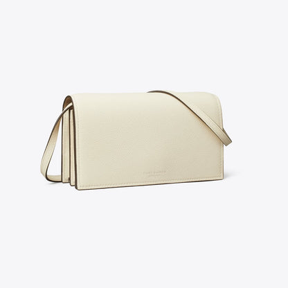 Tory Burch Perry Wallet Crossbody Light Cream