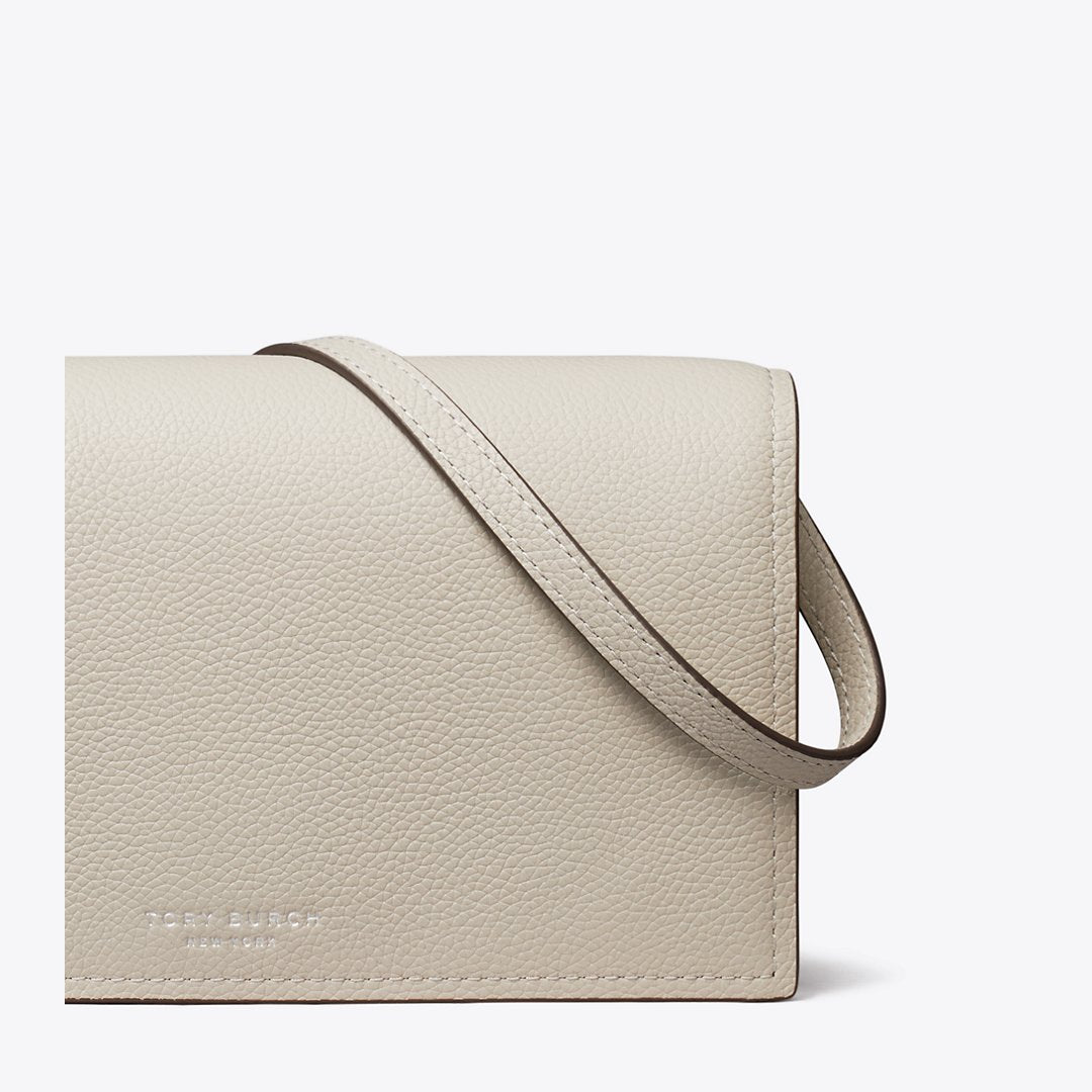 Tory Burch Perry Wallet Crossbody Dove Gray