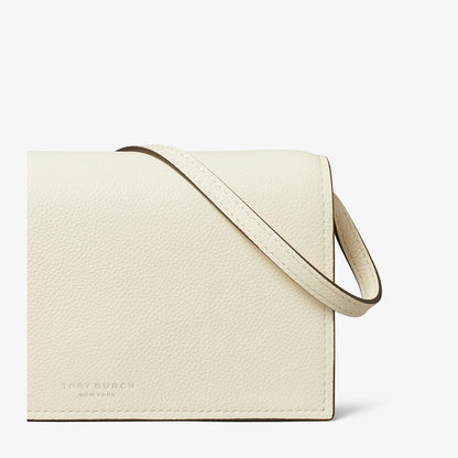 Tory Burch Perry Wallet Crossbody Light Cream