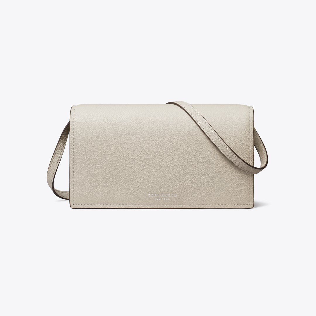 Tory Burch Perry Wallet Crossbody Dove Gray
