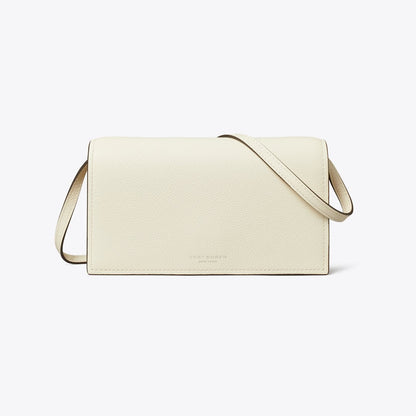 Tory Burch Perry Wallet Crossbody Light Cream