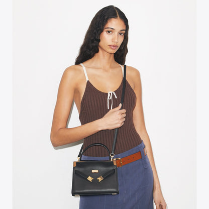 Tory Burch Petite Lee Radziwill Double Bag Black