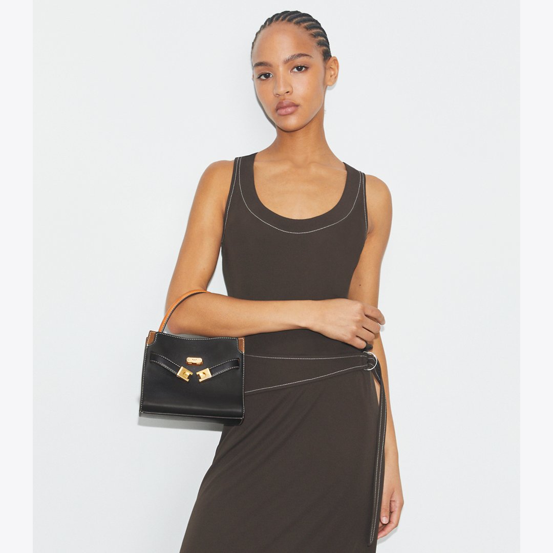 Tory Burch Petite Lee Radziwill Double Bag Black