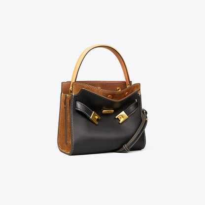 Tory Burch Petite Lee Radziwill Double Bag Black