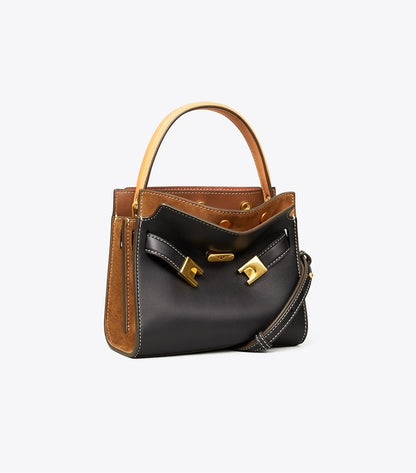 Petite Lee Radziwill Double Bag Black Black