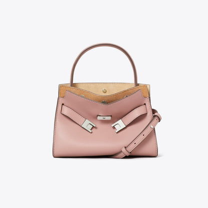 Tory Burch Petite Lee Radziwill Double Bag Light Mauve
