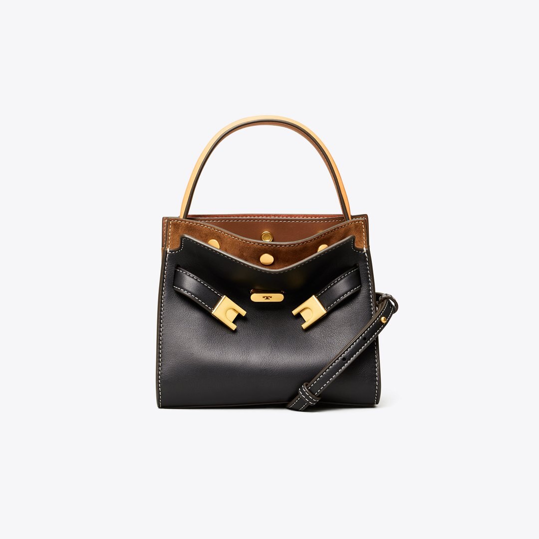 Tory Burch Petite Lee Radziwill Double Bag Black