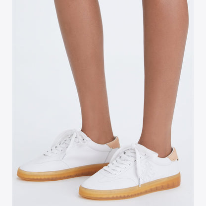 Tory Burch Phoenix Sneaker WHITE / WHITE / BRUSHED ALMOND