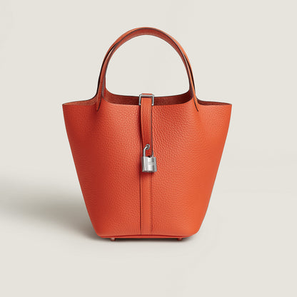  Hermes Picotin Lock 18 Bag Tangerine