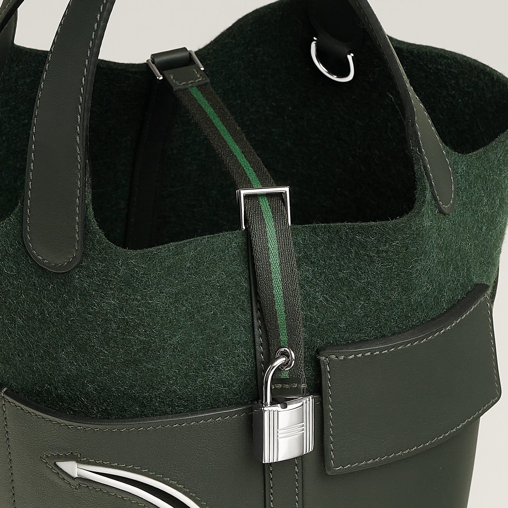  Hermes Picotin Lock 18 Bag Vert Fonc
