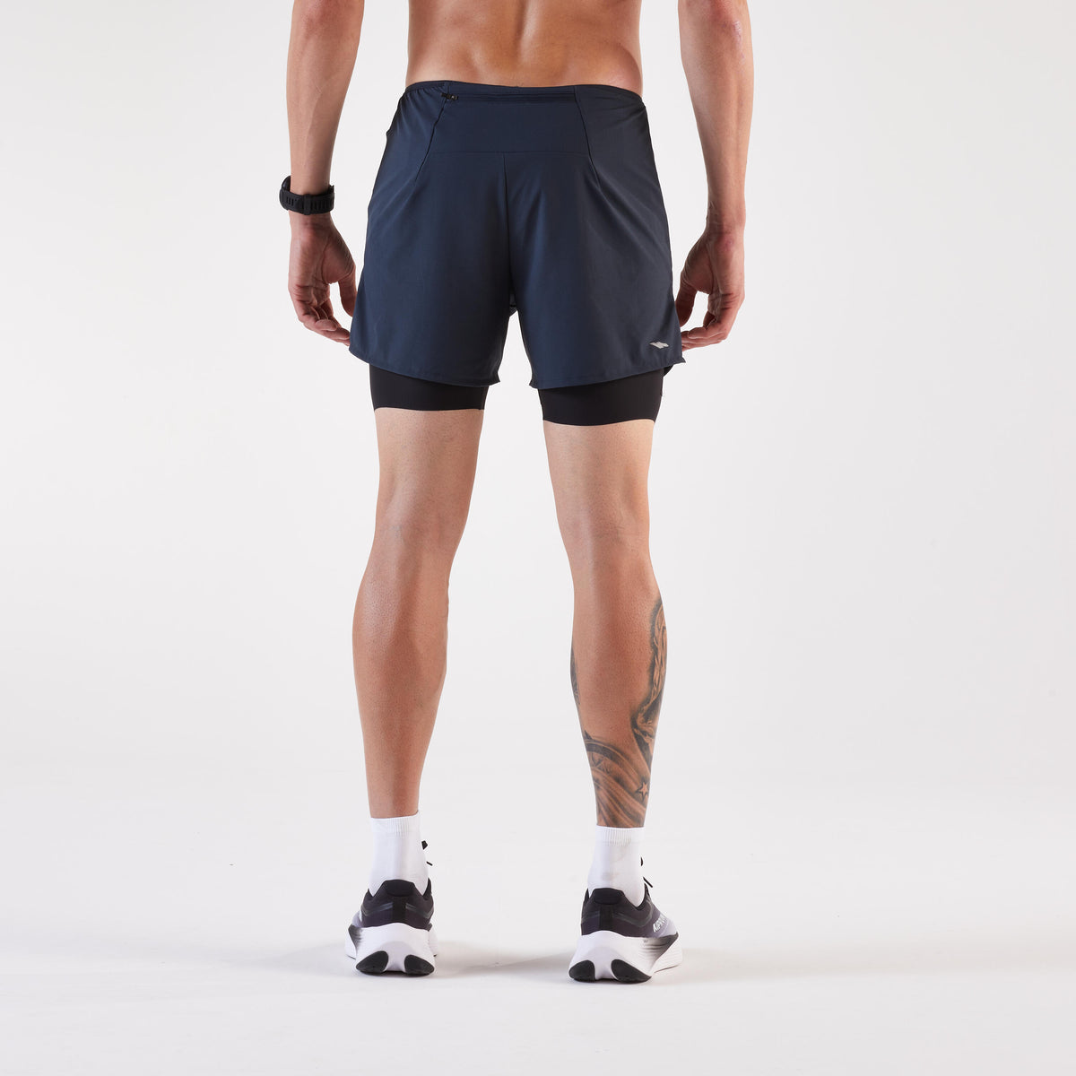 Kiprun Flow Men’s 2-in-1 Running Shorts - Blue