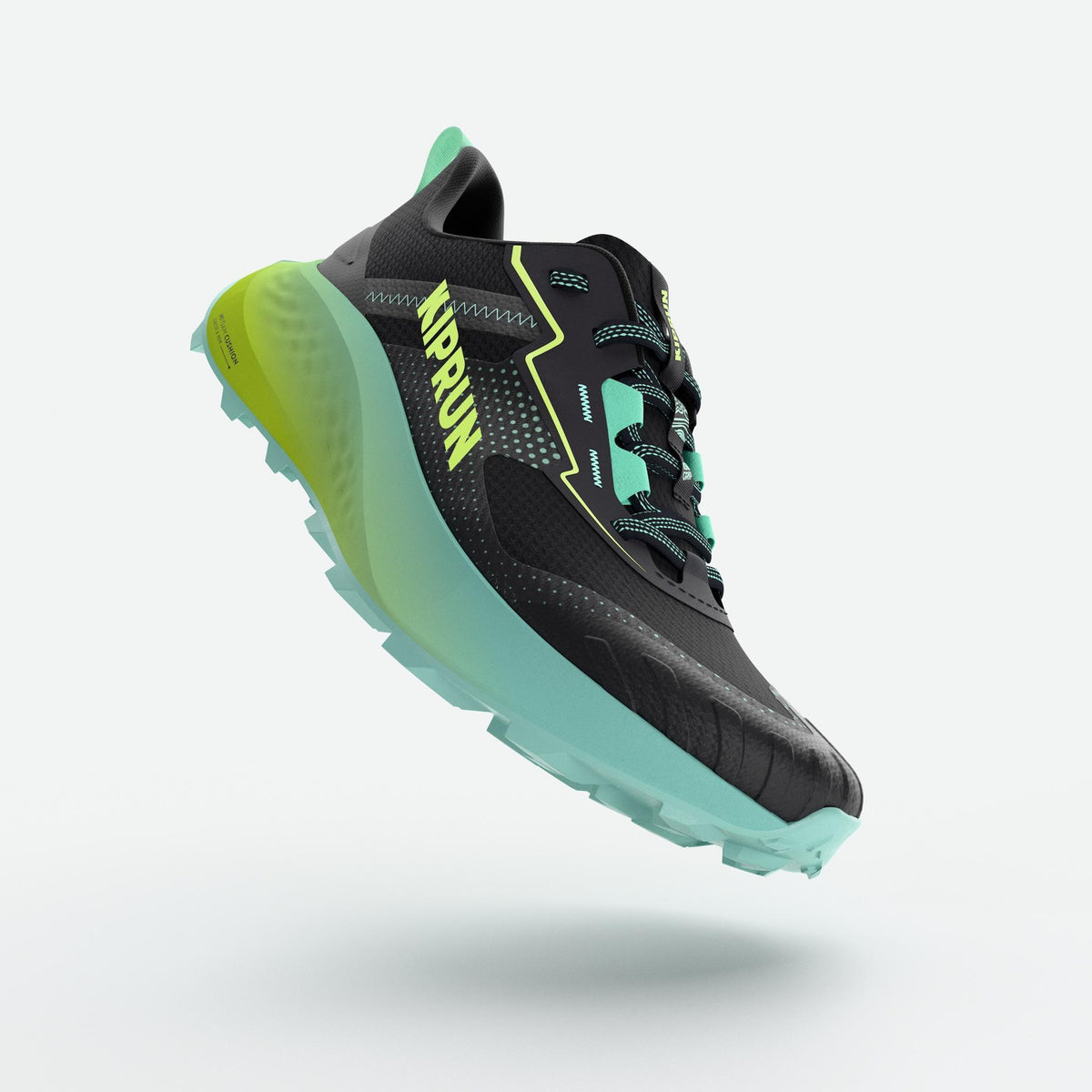 Kiprun Kids' Running Shoes - K500 Grip Trail Running Shoes - Black