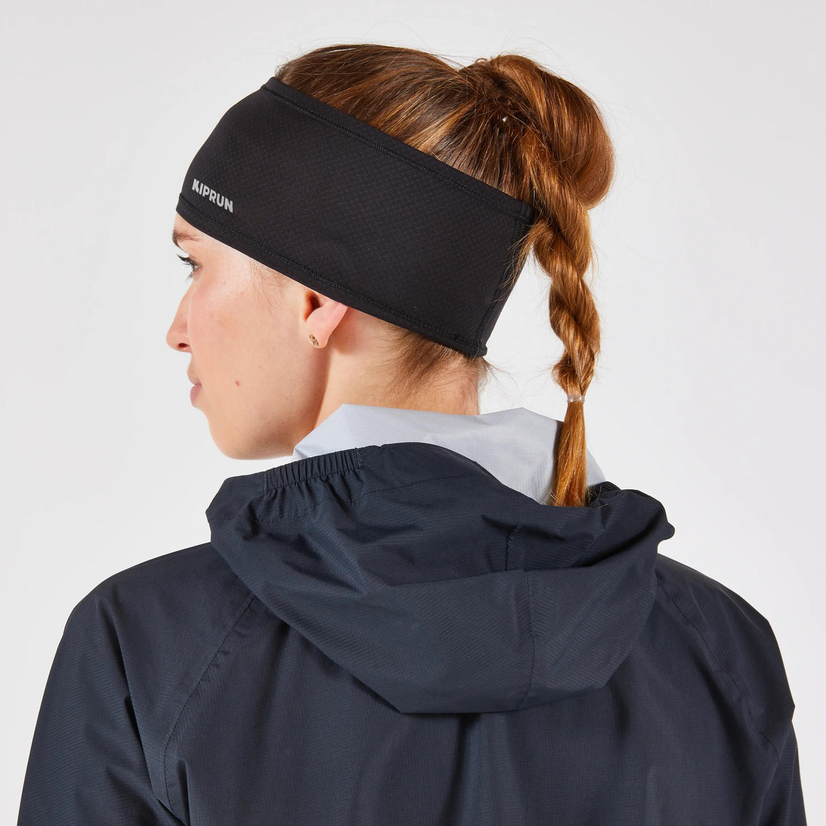 Kiprun Warm+ V2 Adult Warm Running Headband - Grey Graph