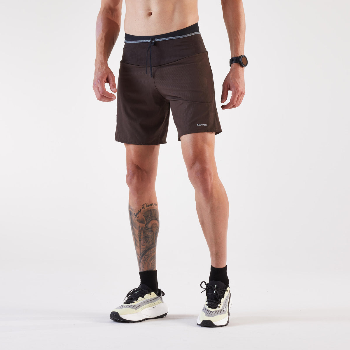 Kiprun Warm Men's Warm Running Tights - Black / Yellow - Limited Edition