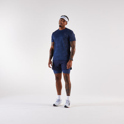 Kiprun Men's 2 in 1 Running Shorts, Kiprun Run 500 Comfort Black