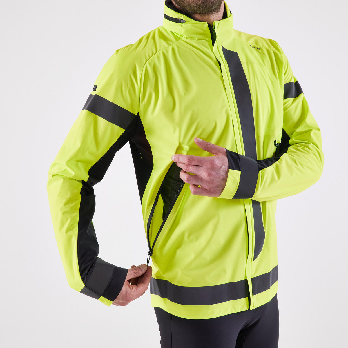 Women Jacket Kiprun Warm Regul Day and Night Visibility Ppe