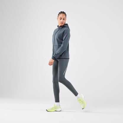 Kiprun Women's Running Warm Leggings Kiprun Run 500 Warm - Brown