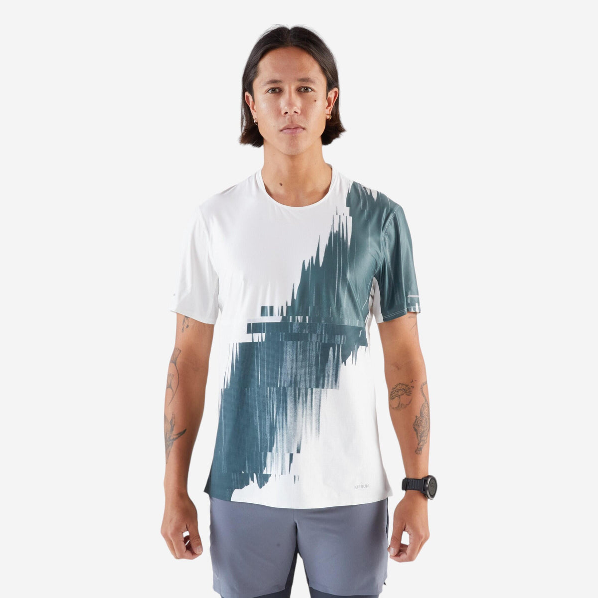 Kiprun Men's Long-Distance Running T-Shirt - Kiprun Run 900 Ultra - Beige