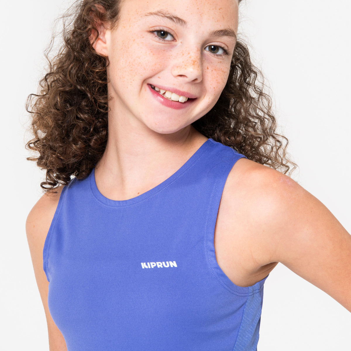 Kiprun Kids' Seamless Running Tank Top Kiprun 900 Light-Light Green