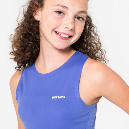 Kiprun Kids' Seamless Running Tank Top Kiprun 900 Light-Light Green