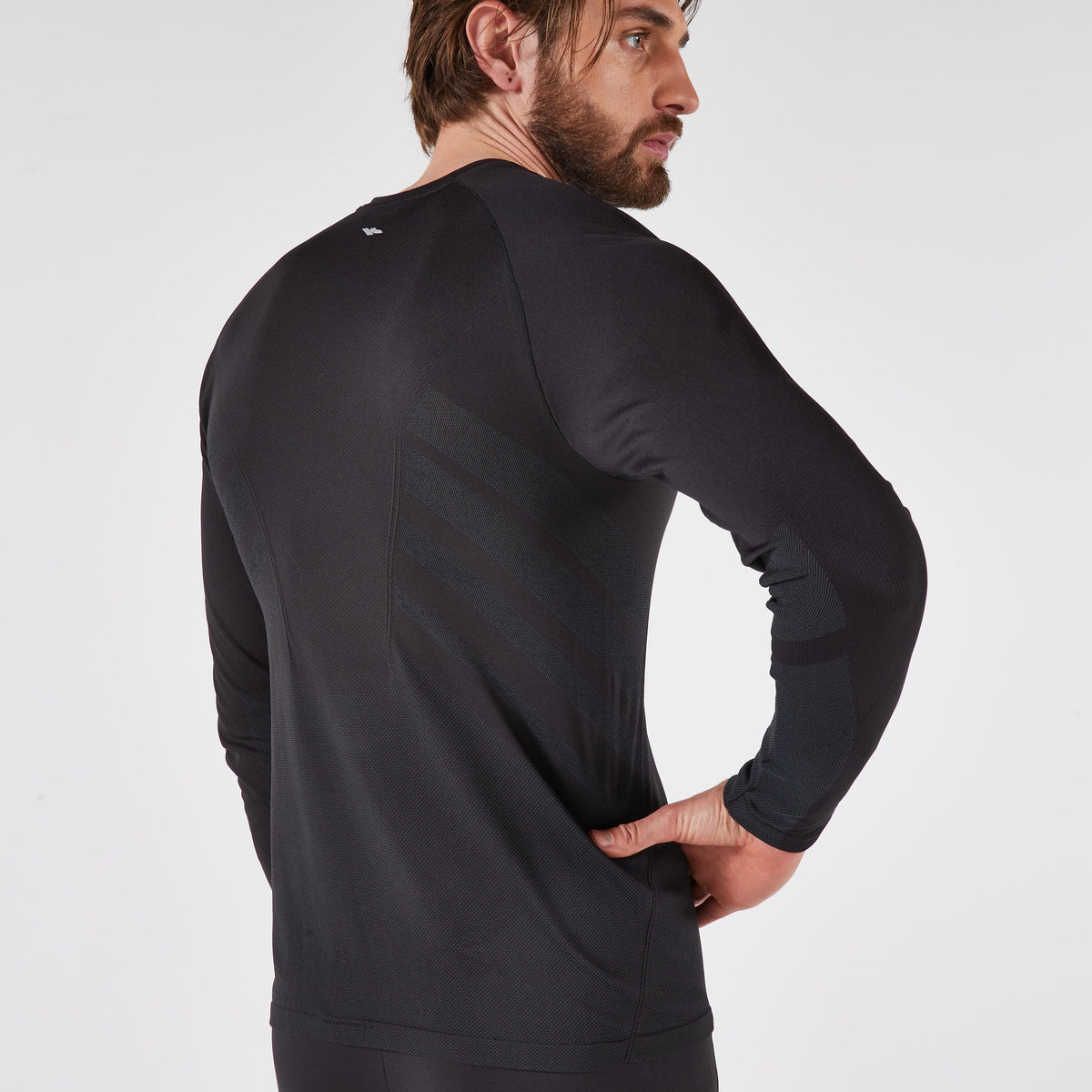 Kiprun Run 500 Men's Long-Sleeved Seamless Running T-Shirt - Light Grey