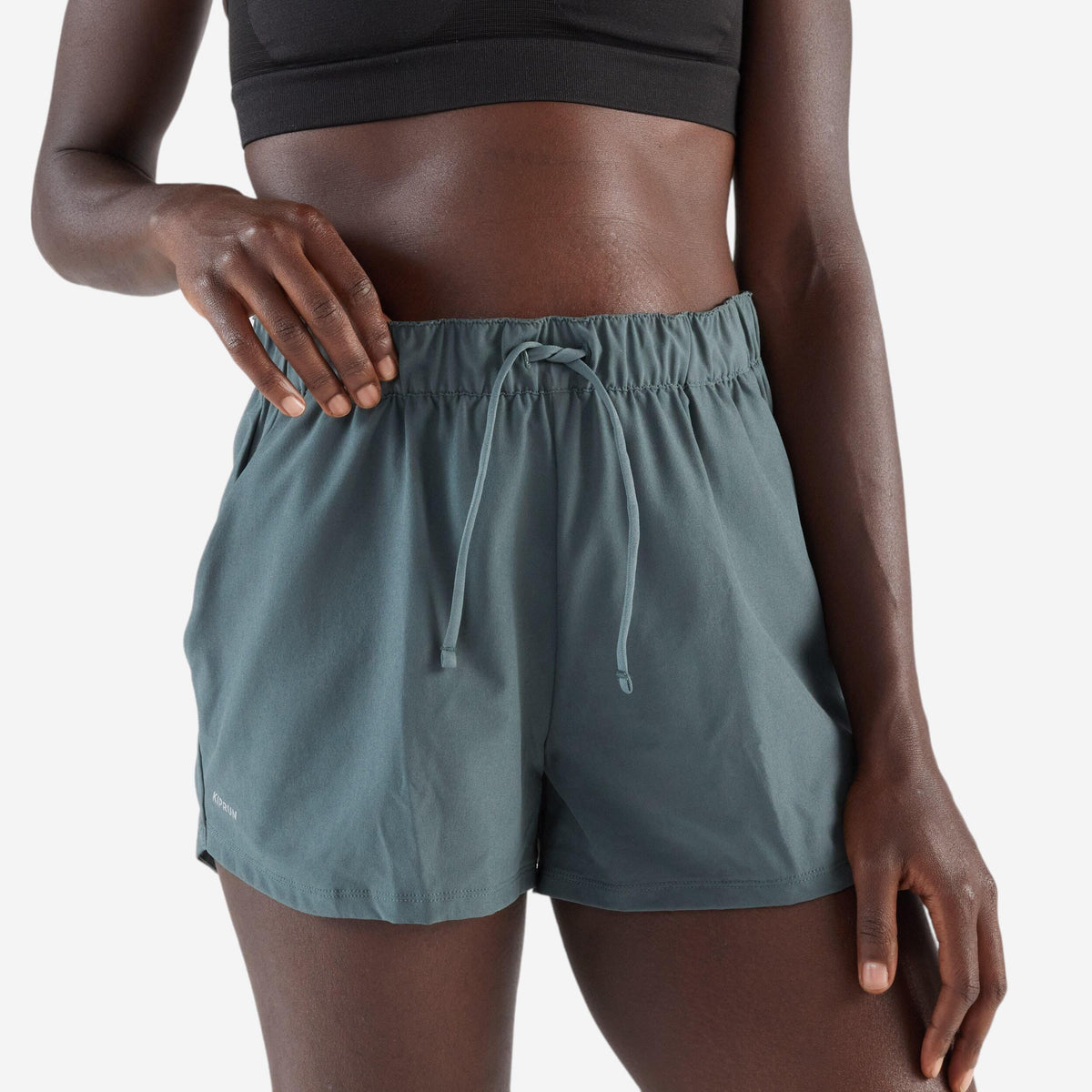 Kiprun Men's Running Leggings Black - Run 100 Series