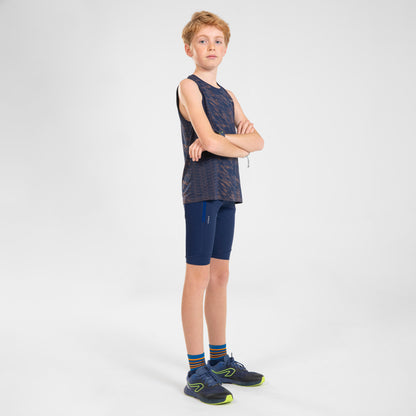 Kiprun Kids' Warm Running Tights - Kiprun Warm+ Black