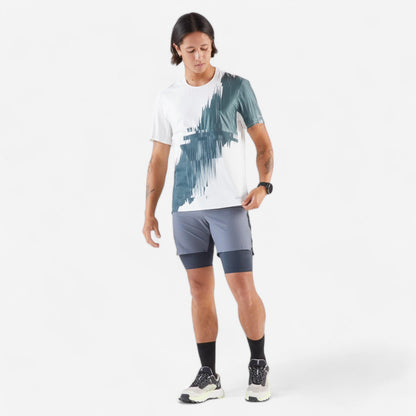 Kiprun Men's Long-Distance Running T-Shirt - Kiprun Run 900 Ultra - Beige