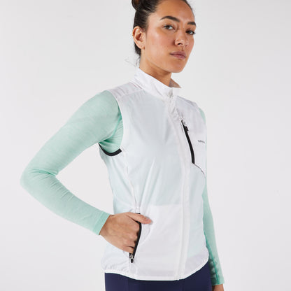 Kiprun Run Wind 500 Women's Sleeveless Running Jacket - Light Green