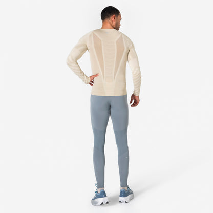 Kiprun Men's Long-Sleeved Slim Running T-Shirt Kiprun Run 500 Seamless Purple