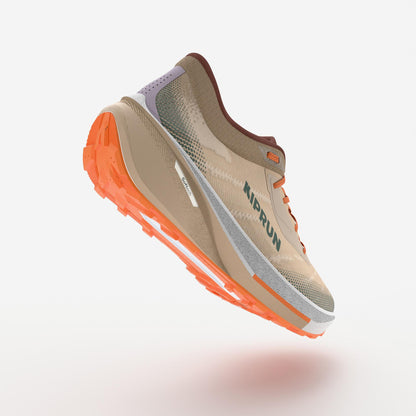 Kiprun Women's Road and Trail Running Shoes: Kiprun Kipcore Gravel Grey and White