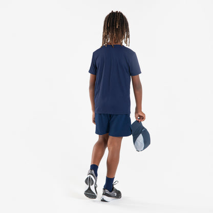 Kiprun Kids' Breathable Running T-Shirt Kiprun Dry+ 500-Blue