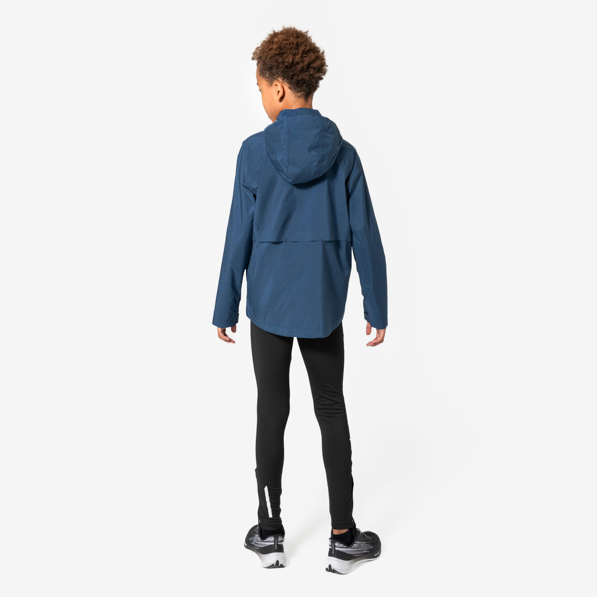 Kids' Kiprun Warm 100 Long-Sleeved Running T-Shirt 1 / 2 Zip Warm - Navy Blue