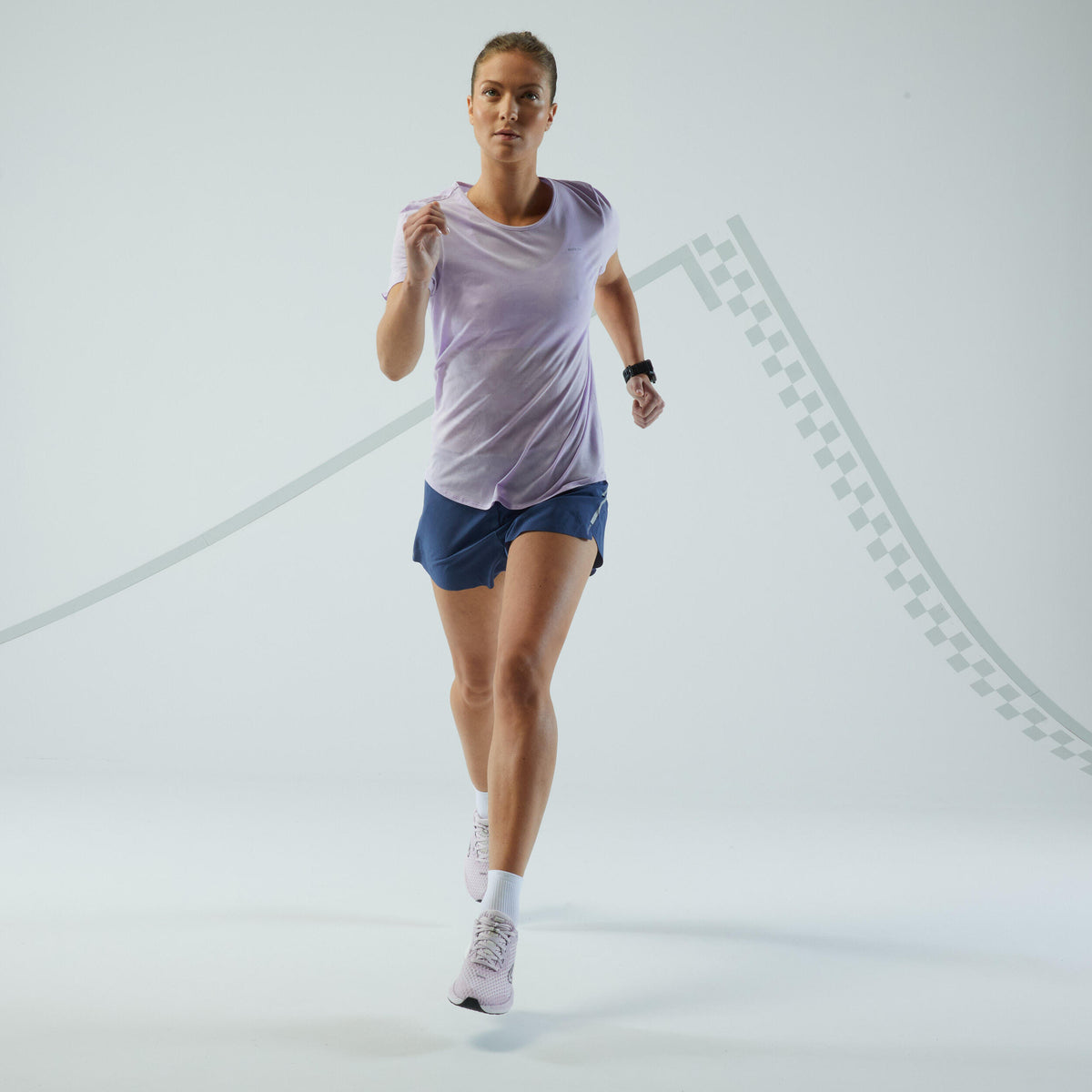 Kiprun Women's Lightweight Running Shorts - Black