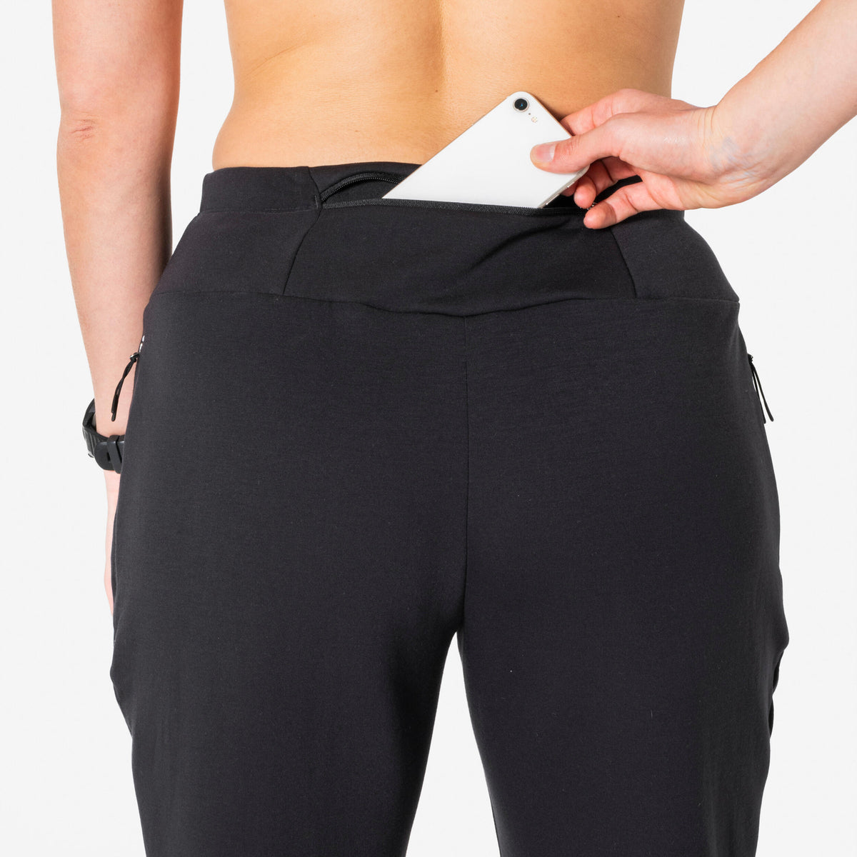 Kiprun Light Fitted Women's Running Trousers - Black