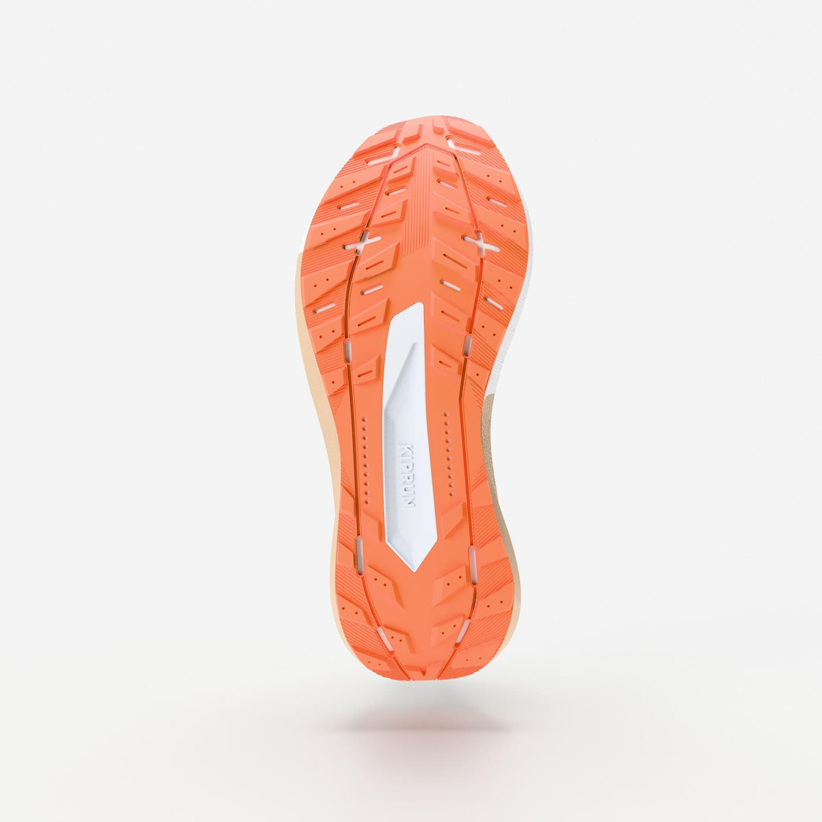 Kiprun Women's Road and Trail Running Shoes: Kiprun Kipcore Gravel Grey and White