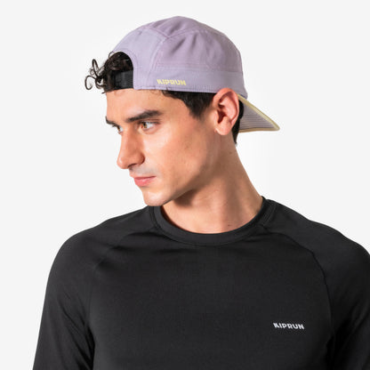 Kiprun Men's and Women's Running Cap, Blue, Yellow and Turquoise