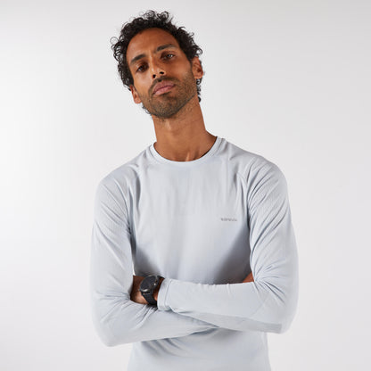 Kiprun Run 500 Warm Men's Long-Sleeved Zipped T-Shirt - Black