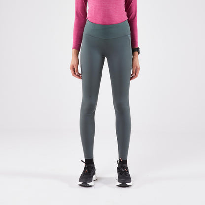 Kiprun Women's Running Warm Leggings Kiprun Run 500 Warm - Brown