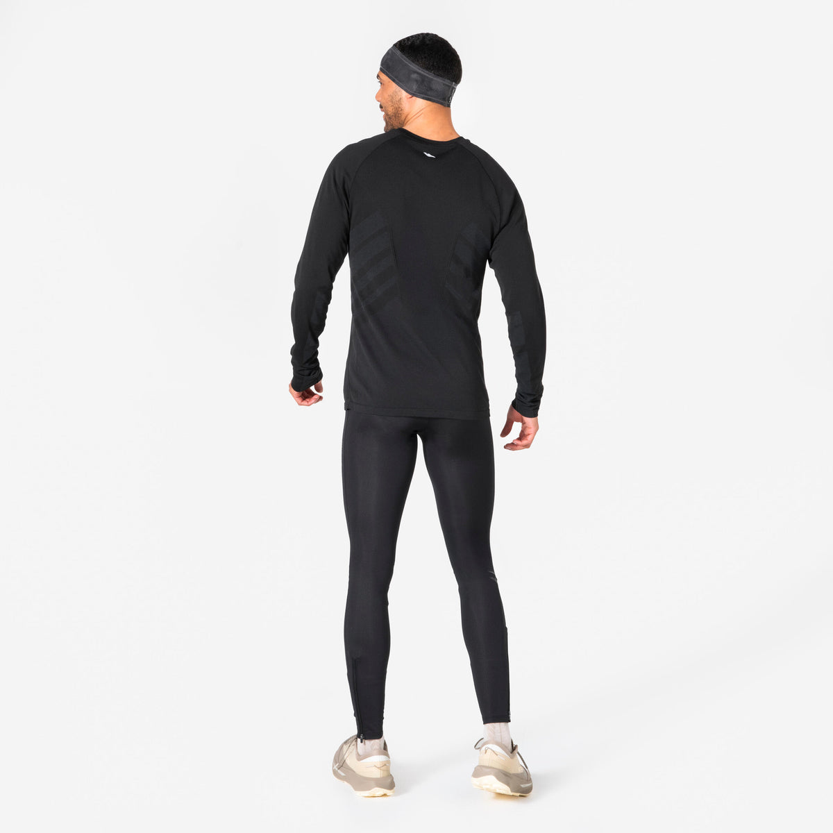 Kiprun Warm+ V2 Adult Warm Running Headband - Smoke Black