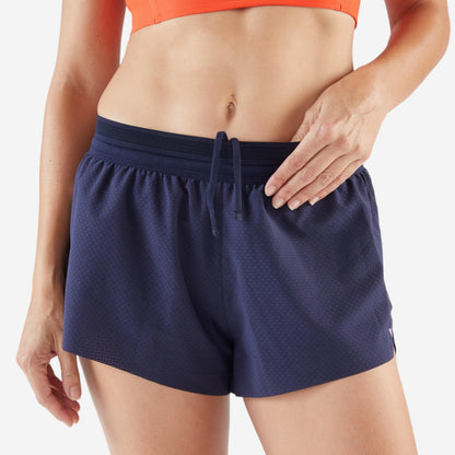 Kiprun Women's Lightweight Running & Trail Shorts - Kiprun Run 900 Light -Brown