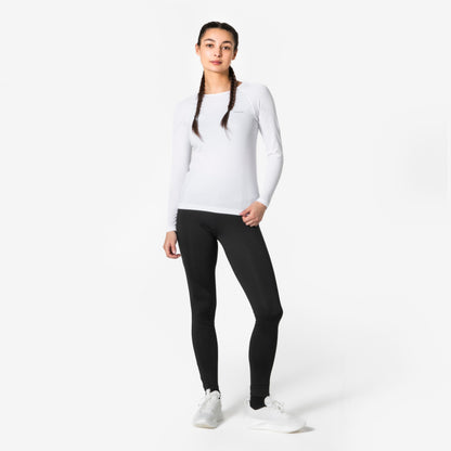 Kiprun Women's Running Breathable Trousers-Kiprun Run 500 Dry-Black