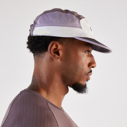 Kiprun Men's and Women's Running Cap, Kiprun Purple and Yellow
