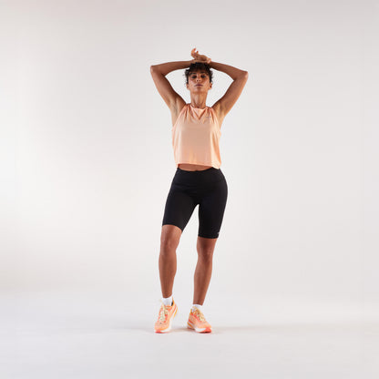 Kiprun Women's Short, Breathable Running Tank Top - Kiprun Run 500 - Yellow