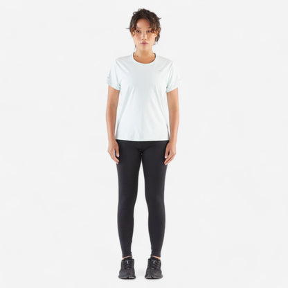 Kiprun Women's Warm Running Leggings - Kiprun Run 500 Warm - Black Smoke